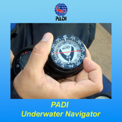 Underwater navigation course with compass in Italy and Malta