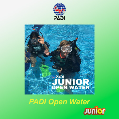 PADI Open Water Diver Junior first level diving course for children