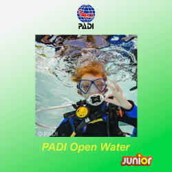 PADI Open Water Diver Junior first level diving course for children