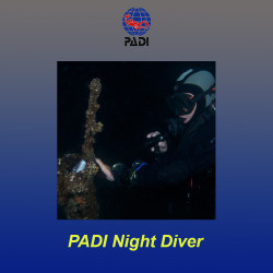 PADI specialty diving course Night diving - Italy and Malta