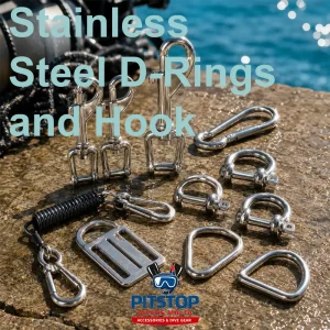 Stainless Steel D-Rings and Hook