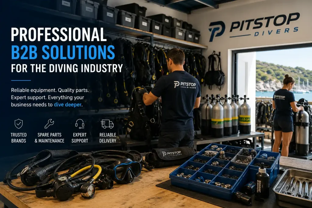Professional diving equipment and B2B solutions for dive centers